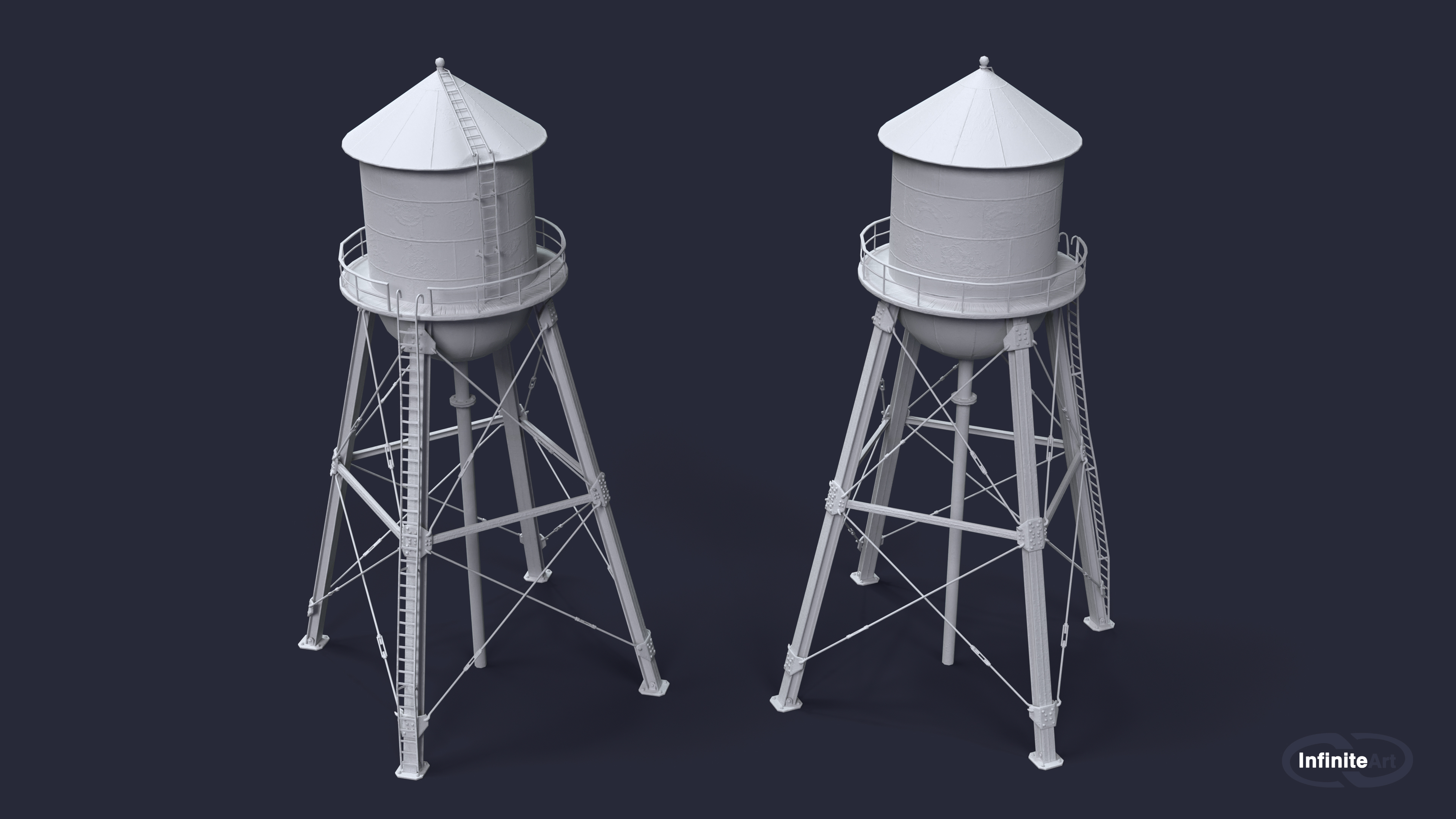 Water Tower by INFINITE_ART_SOLUTIONS 3DOcean